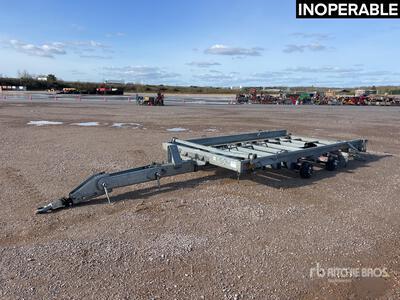 Hubiere TPG352V 2740 kg T/A Remorque 2 Essieux Remolque Portamaquinaria (Inoperable)