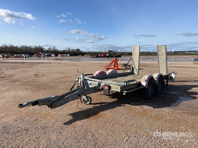 Hubiere TPG352R T/A Remorque 2 Essieux Remolque Portamaquinaria