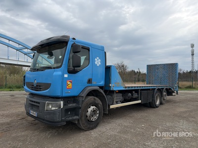 2011 Renault Premium Lander 380 DXi 6x2 Camion Porte-Engin Pritsche-Lkw