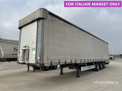 2009 Fliegl FLT334 Tri/A Zijtrailer met gordijn