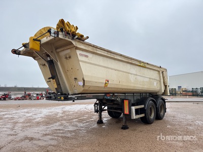 2016 Galtrailer Remorque Benne 2 Essieux مقطورة للتفريغ الخلفي