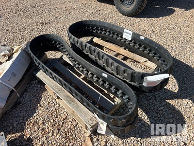 Quantity of (2) Bobcat Rubber Track Belts, Bobcat Part #6889919 Mini Rubber Track Belts (Unused)