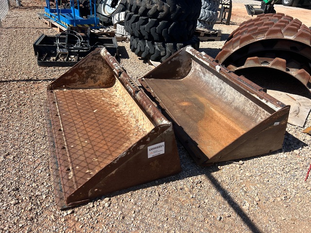 Quantity of (2) Skid Steer Buckets