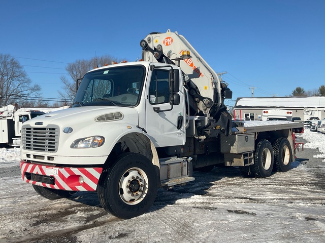 2013 PM 48.024 45630 lb Straight Boom on 2014 Freightliner M2106 6x4 Boom Truck