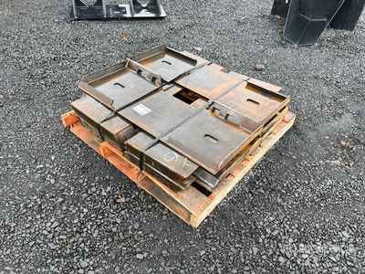 Quantity of (10) 2025 Kit Containers QT-F-BLANK 46 in Skid Steer Fork Frame