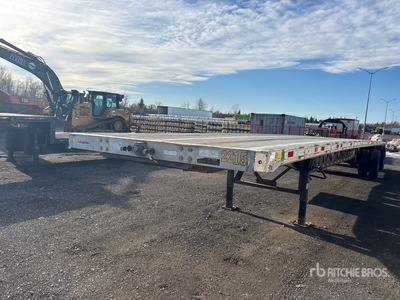 2013 Manac 48 ft T/A Spread Axle Flatbed Trailer