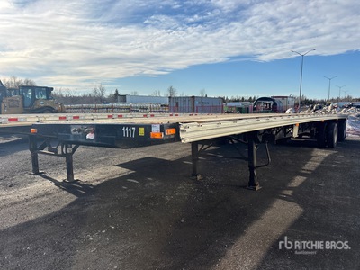 2011 Transcraft 48 ft T/A Spread Axle Flatbed Trailer