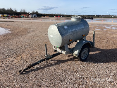 Hubiere 500 L S/A Citerne A Eau 1 Essieu Water Tank Trailer