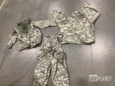 (23) Pairs of Wet Weather Trousers, (19) Cold Weather Parkas & Assorted Items