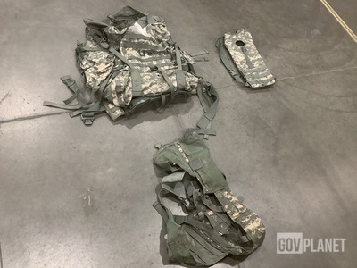 (8) Large Field Packs, (35) Fighting Load Carriers & Assorted Items