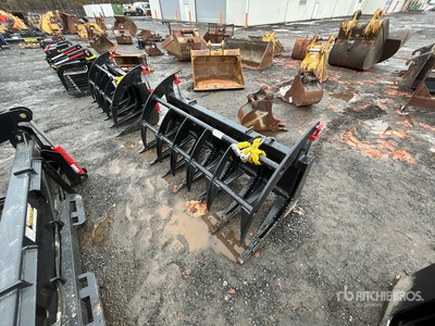 All-Star 72 in Skid Steer Root Rake