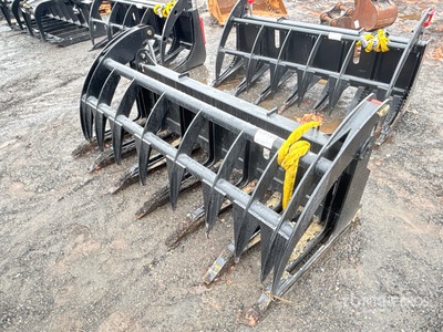 Mid-State 74 in Râteau à racines pour chargeuse à différentiel