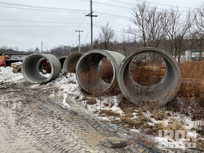 Quantity of (6) 8 ft Cement Culvert Pipe