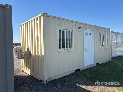 20 ft x 8 ft Storage Container Bureau mobile