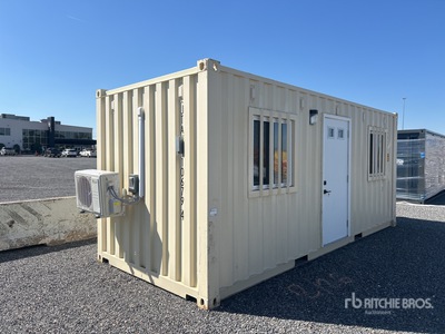 20 ft x 8 ft Storage Container Bureau mobile