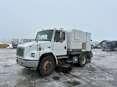 Elgin Broom Bear on 2001 Freightliner FL70 Sweeper Truck