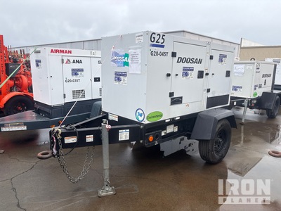 2019 Doosan G25WDO-T4F 21.6 kW Mobile مولد