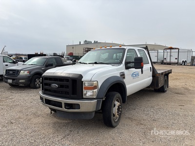 2010 Ford F-450 XL 4x4 Crew Cab Flatbed Truck (Inoperable)