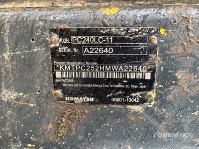 2022 Komatsu PC240LC-11 Excavadora de Cadenas
