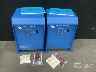 (2) Victron Energy SKYLLA TG 24/100 Battery Chargers