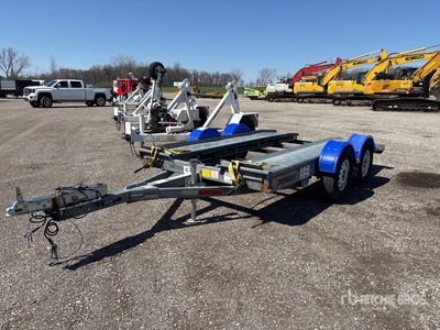 2019 Demco AT7000P Turntable T/A 1 Car Open Car Carrier Trailer