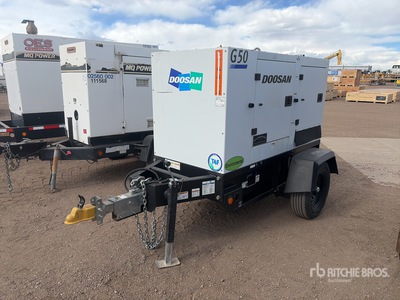 2018 Doosan G50WDO-T4F 36 kW Mobile مولد (Inoperable)