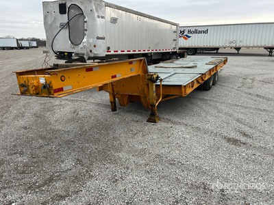 1981 Rodgers 22 t 25 ft T/A Extendable Flatbed Trailer