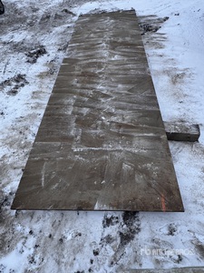 Quantity of (1) 10 ft 2 in x 33 ft Steel Plates