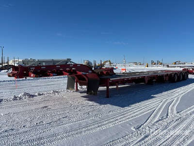 2009 Peerless LB60-SDLRRON-24A 45 ft 24-Wheel Gooseneck Flatbed Trailer
