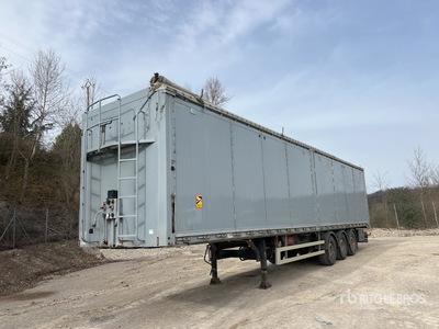 2014 Kraker CF502 13400 mm Tri/A Semi-Remorque Benne A Fond Mouvant 3 Essieux  المقطورة الأرضية المتحركة