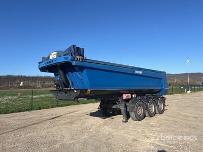 2018 Robuste Kaiser BDAB3XX 7200 mm Tri/A Semi-Remorque Benne A Enrochement 3 Essieux Przyczepa wywrotka