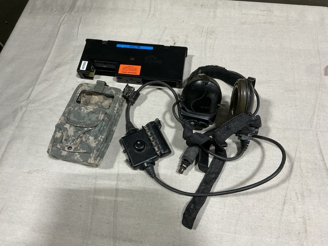 (31) Electronic Communication Cases, (4) Headsets & Assorted Items
