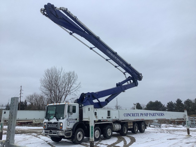 2013 Schwing on 2014 Mack MRU613 12x6 Concrete Pump Truck