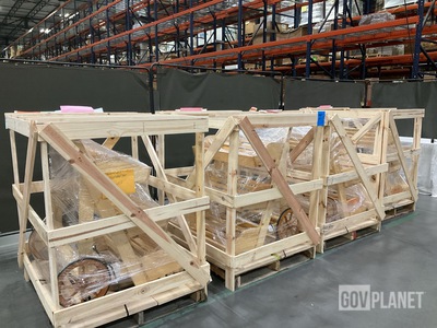 (4) Wooden Storage Carts