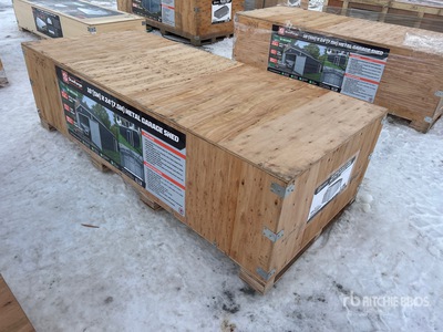 StanForge MS1624A 16 ft x 24 ft Metal Garage Shed (Unused)