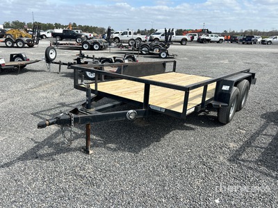 2021 Salvation Trailers 77X12 15" TA 12 ft T/A Utility Trailer