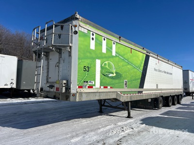 2012 Fericar S53 53 ft x 102 in Quad/A Drop Frame Open-Top Remorque à copeaux