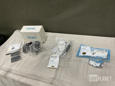 (5) Headsets, (1) Electrical Plug Connector & Assorted Items