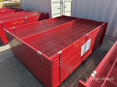 Quantity of (30) Canex 6 ft x 8 ft Powder Coated Site Fence (Unused)