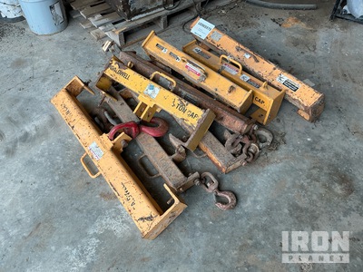 Quantity of (8) Skid Steer Fork Hooks Divers