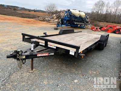 2022 Orange Line TH70-20BK4AR2B 20 ft T/A Equipment Trailer