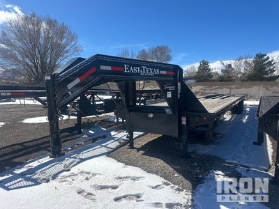 2024 East Texas 58S 20000 lb 53 ft T/A Gooseneck مقطورة مسطحة