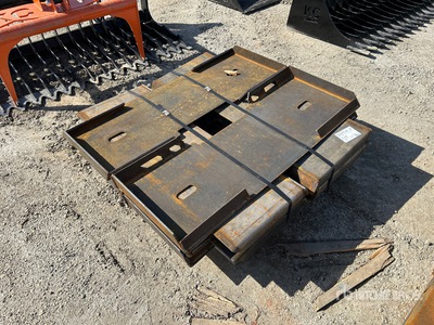 Quantity of (10) 2025 Kit Containers Skid Steer Attachment Mounting Plate (Unused)