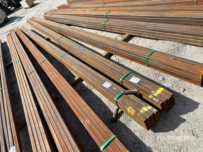 2025 Kit Containers STEEL (1) bundle of (16) (18ft 6in)L (1&1/2in)W (1&1/2in)H Tube (Unused)