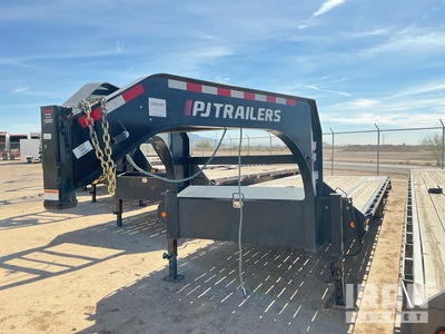 2023 PJ Trailers 3F392 39 ft T/A Gooseneck Remolque Portamaquinaria