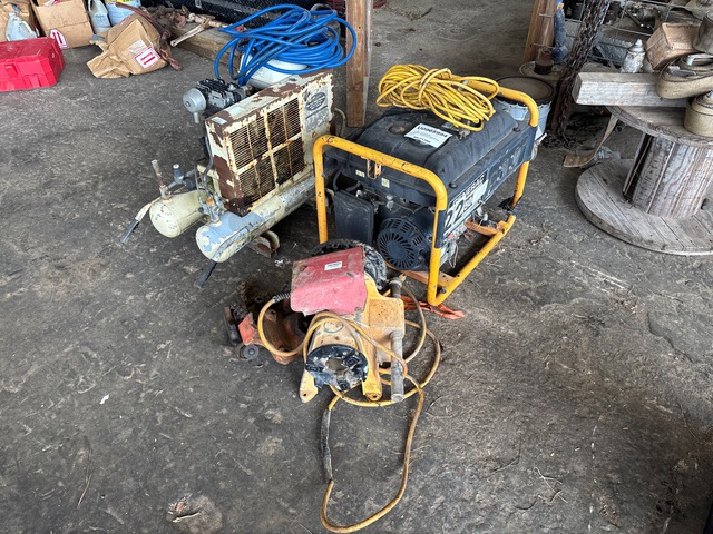 Quantity of (1) Generator, (1) Air Compressor & (1) Pipe Threader