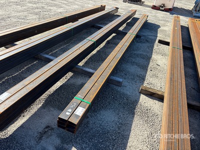 Quantity of (6) 18 ft 4x2 in Square Tubing