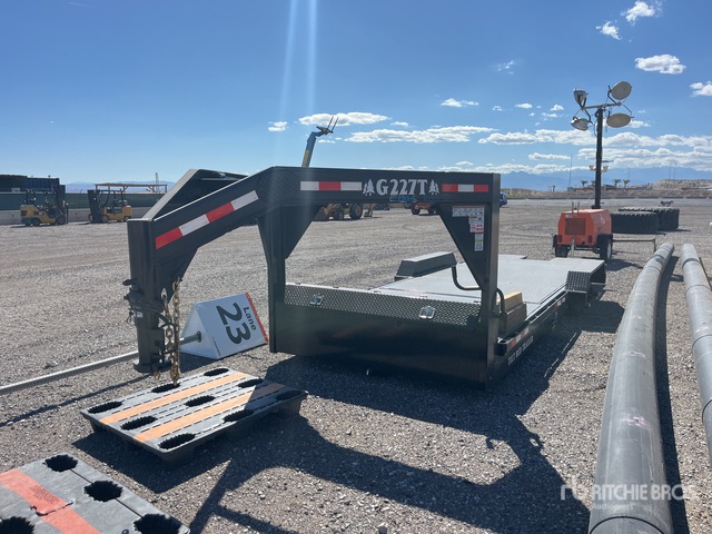 2026 Industrias America 227T 22 ft T/A Gooseneck Tilt Deck Trailer