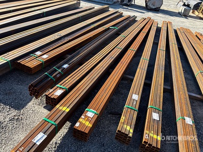 Quantity of (16) 20 ft 1.5x1.5 in Square Tubing