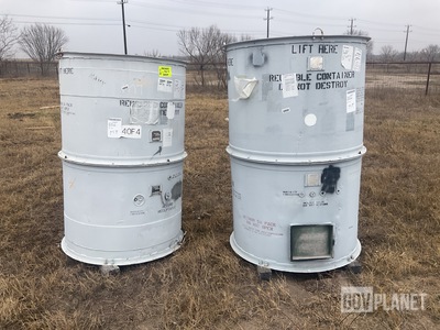 (2) Erie Engineered Products 387E001 Storage Containers